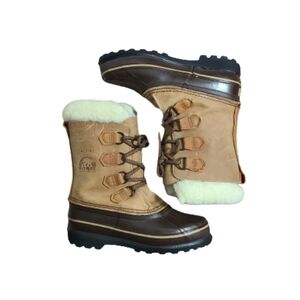 VTG SOREL Alpine Winter Snow Boots Women's Waterproof ThermosPlus Liner Boots 6